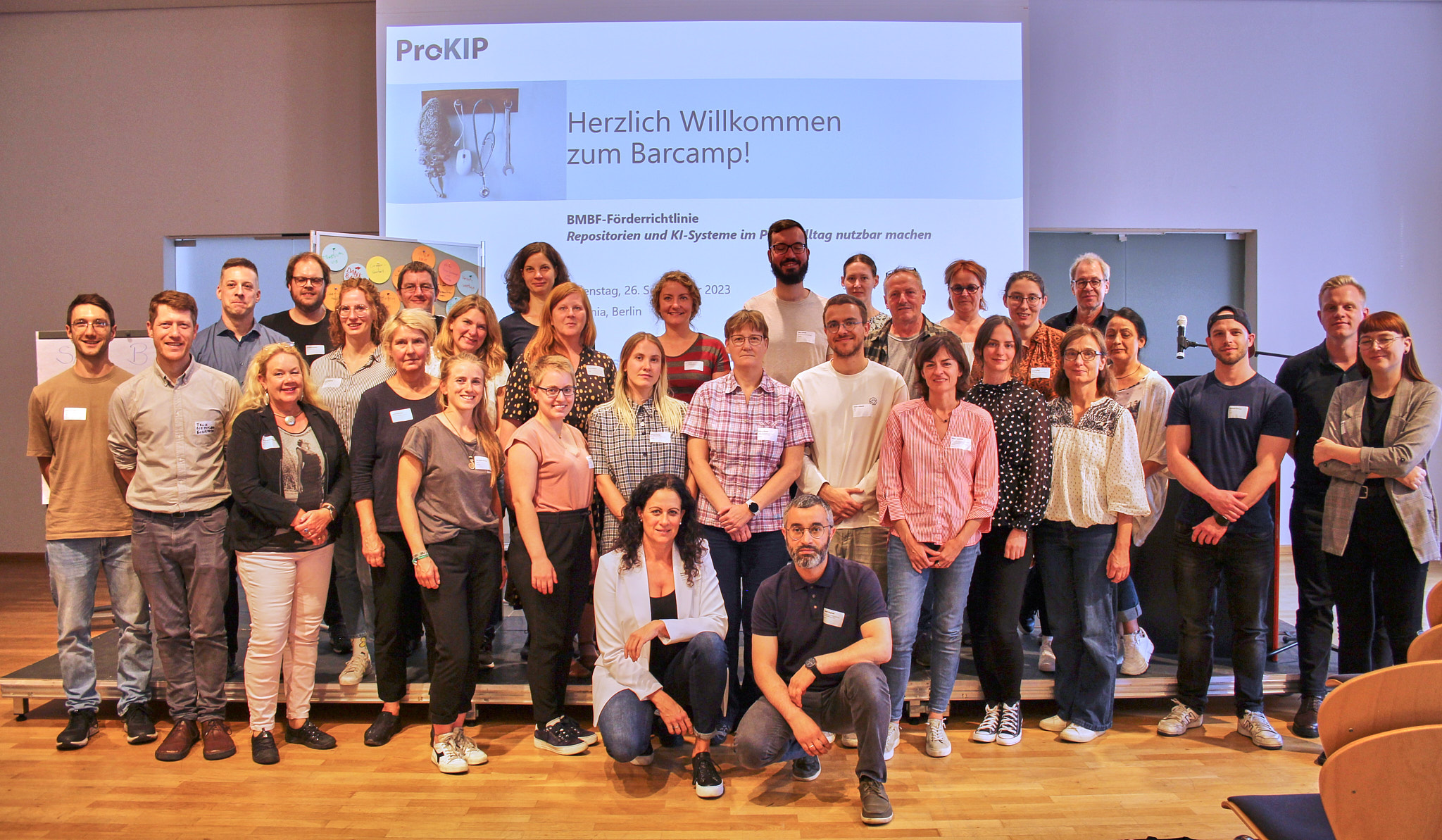 Gruppenfoto der Teilnehmenden des KIP-Barcamps am 26. September 2023