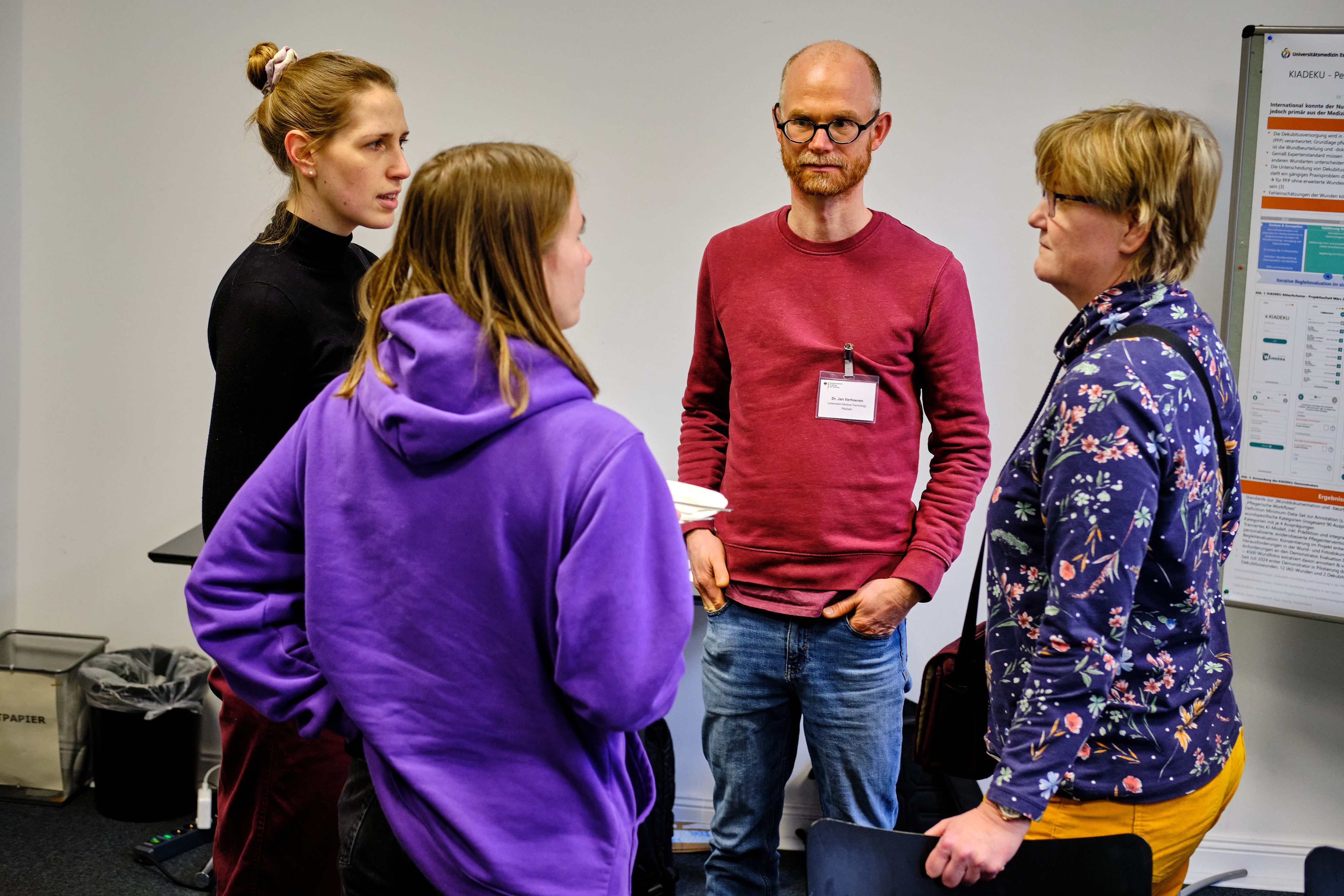 Austausch in den Pausen